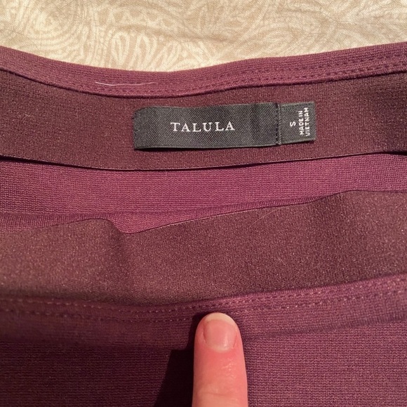 Talula Burgundy Bandage Skirt - Picture 2 of 2